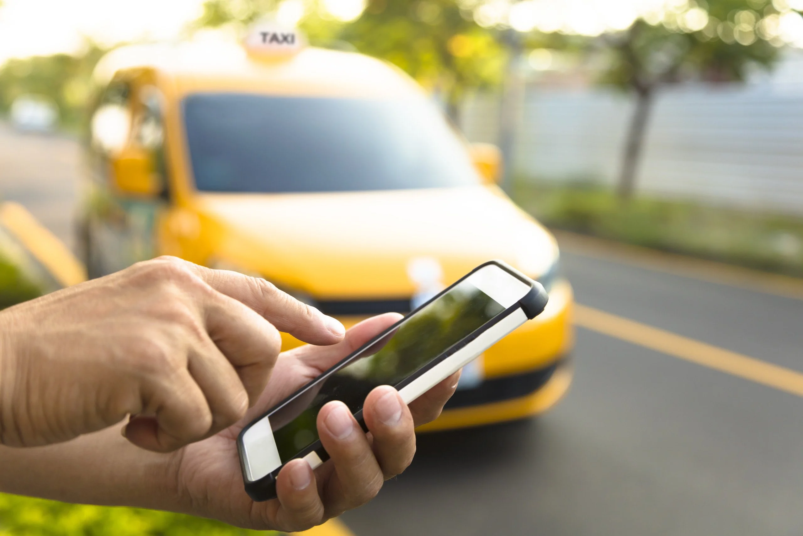E-Taxi Tunisia - Professional Taxi Service Background